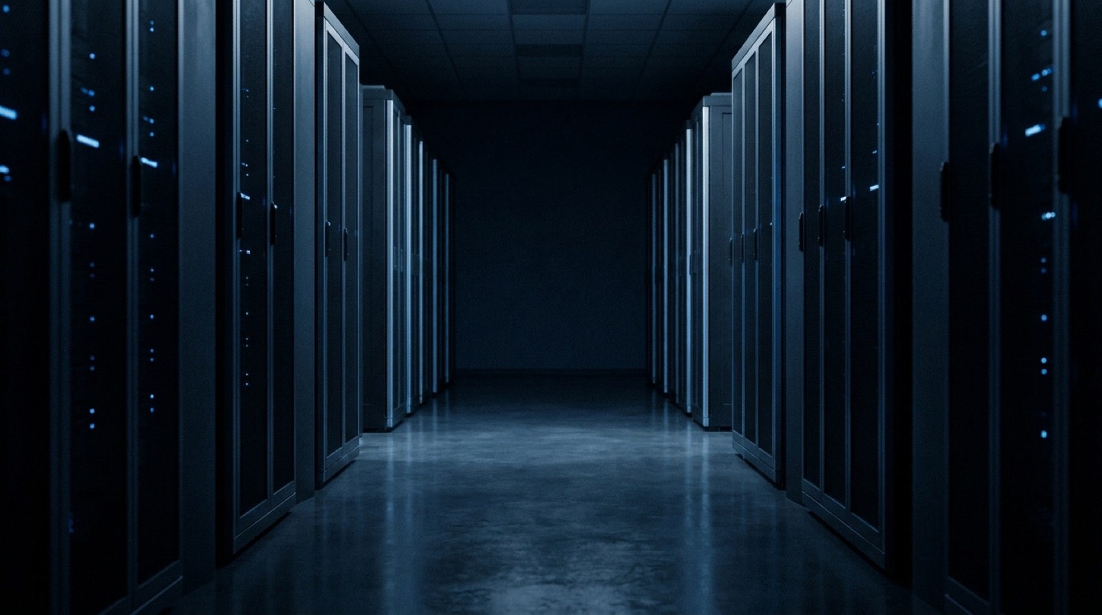 Server hall and structured cabling representing enterprise IT depth